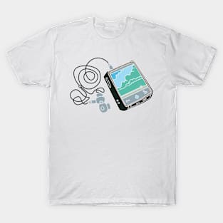 colorful illustration of a small music player T-Shirt